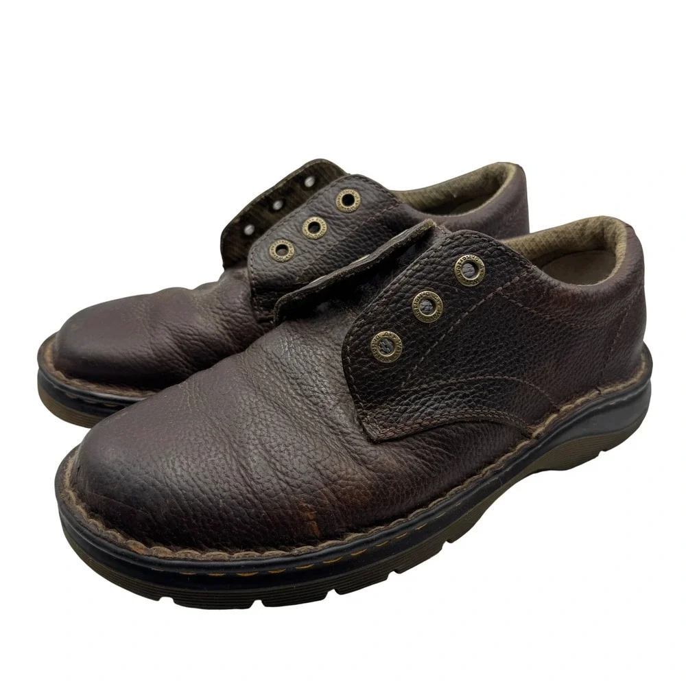 Dr. Martens Ordell Brown Leather Shoes Men's 8 Women's 8 AW004 Low Top Oxford